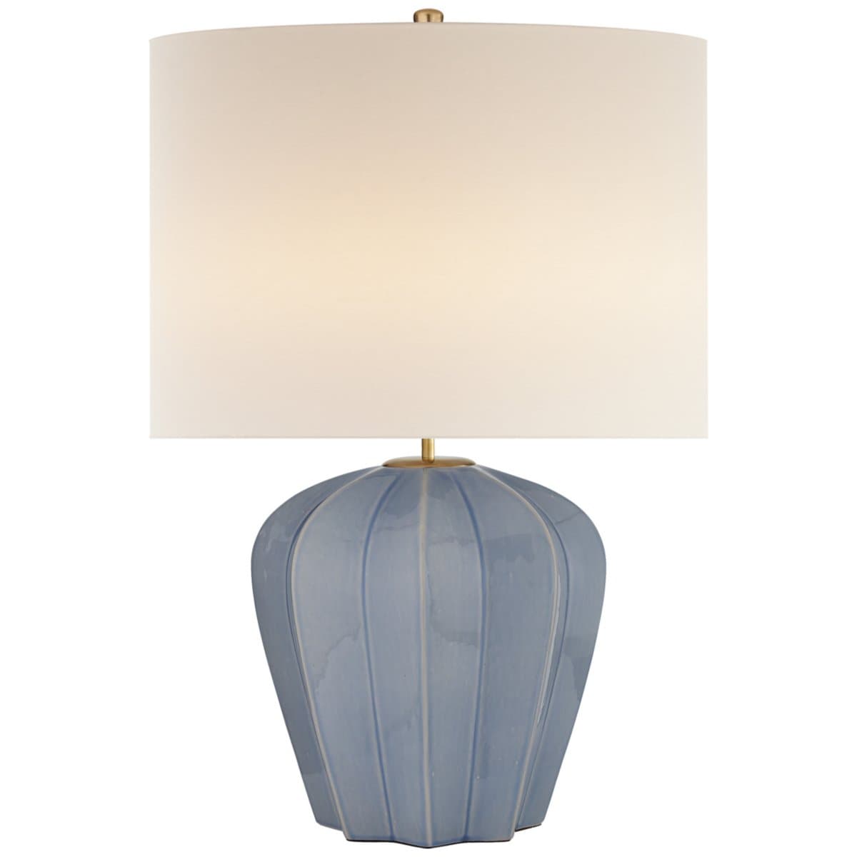 Visual Comfort Signature | Pierrepont Table Lamp — Polar Blue Crackle
