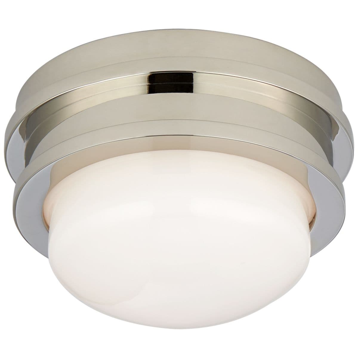 Visual Comfort Signature | Launceton LED Solitaire Flushmount by Visual Comfort Signatu — Polished Nickel