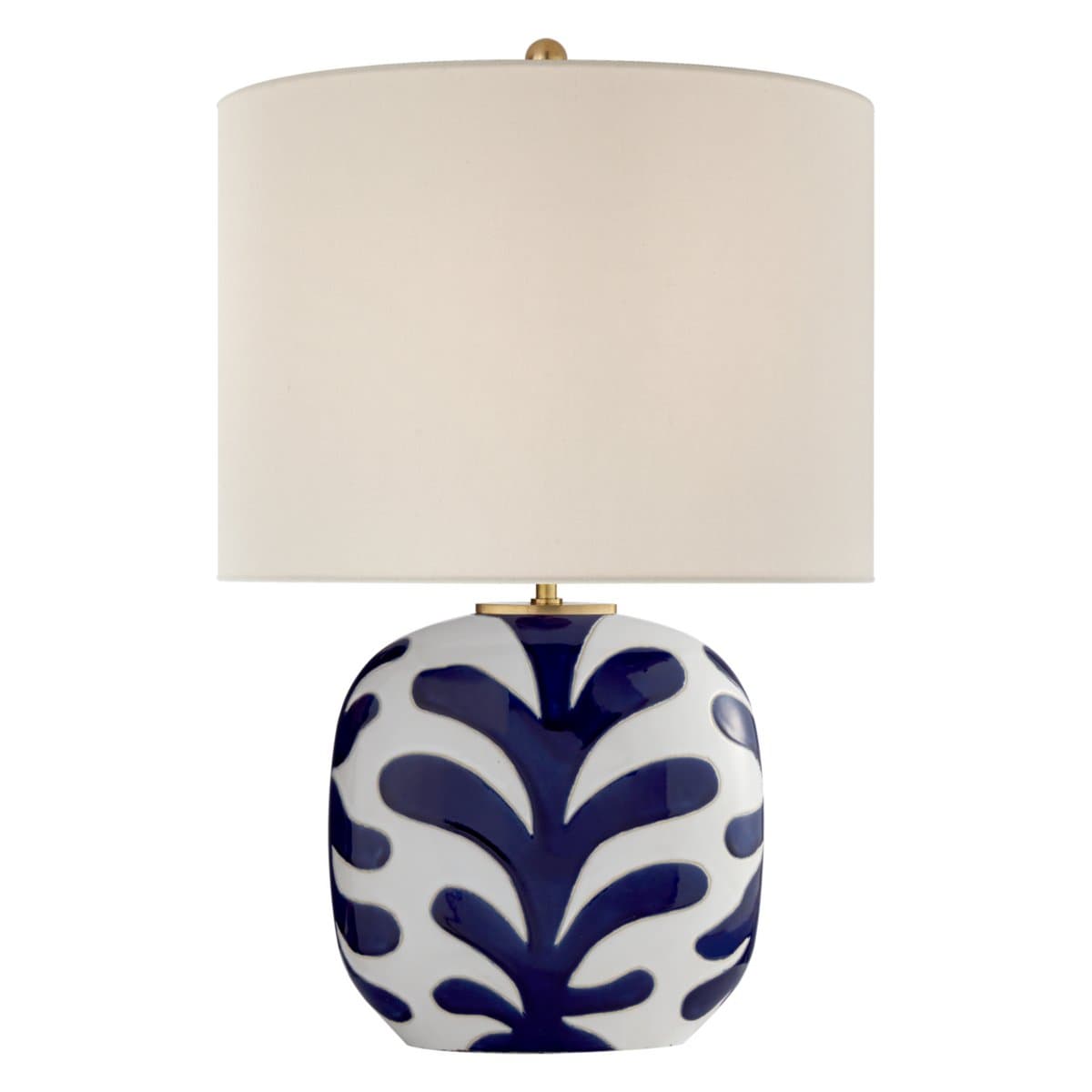 Visual Comfort Signature | Parkwood Table Lamp — New White and Cobalt