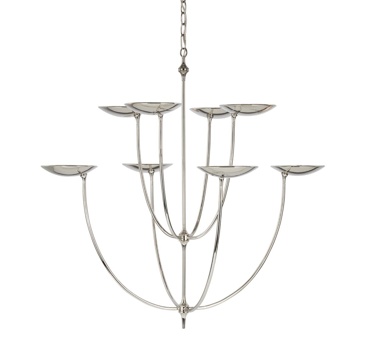 Visual Comfort Signature | Keira LED Chandelier — Hand-Rubbed Antique Brass, Medium - alternate view