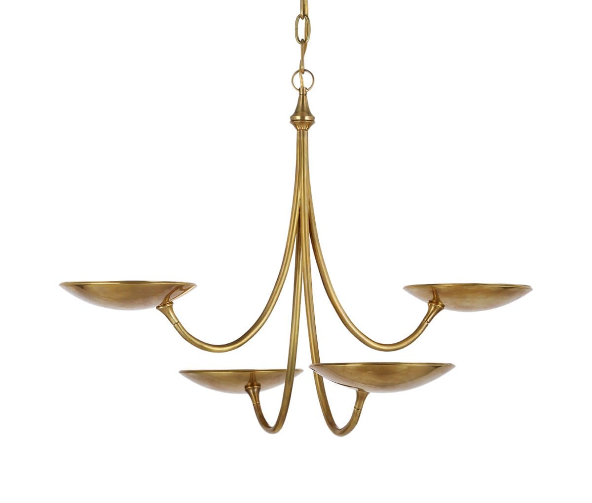 Visual Comfort Signature | Keira LED Chandelier — Hand-Rubbed Antique Brass, Medium