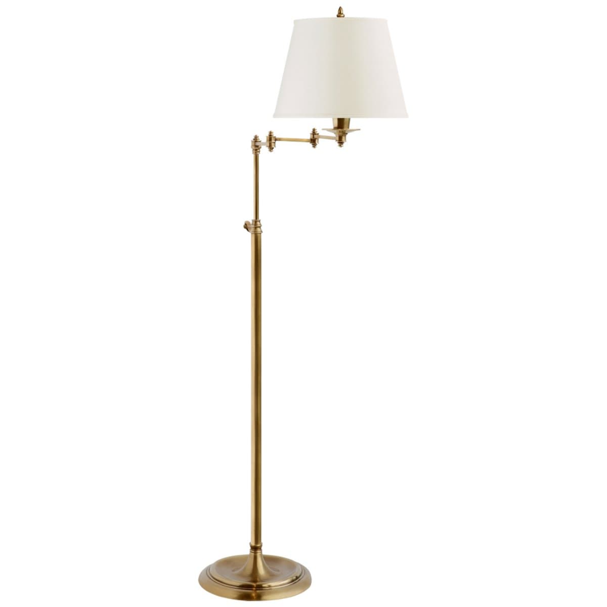 Visual Comfort Signature | Triple Swing Arm Floor Lamp — Linen