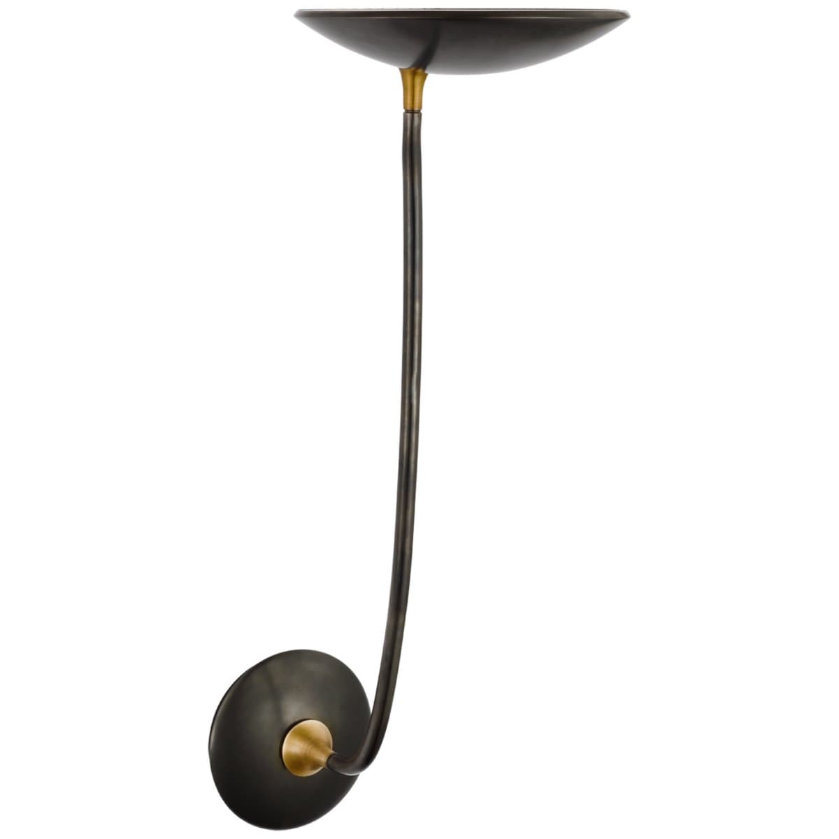 Visual Comfort Signature | Keira LED Large Wall Sconce — Bronze and Hand Rubbed Antique Brass