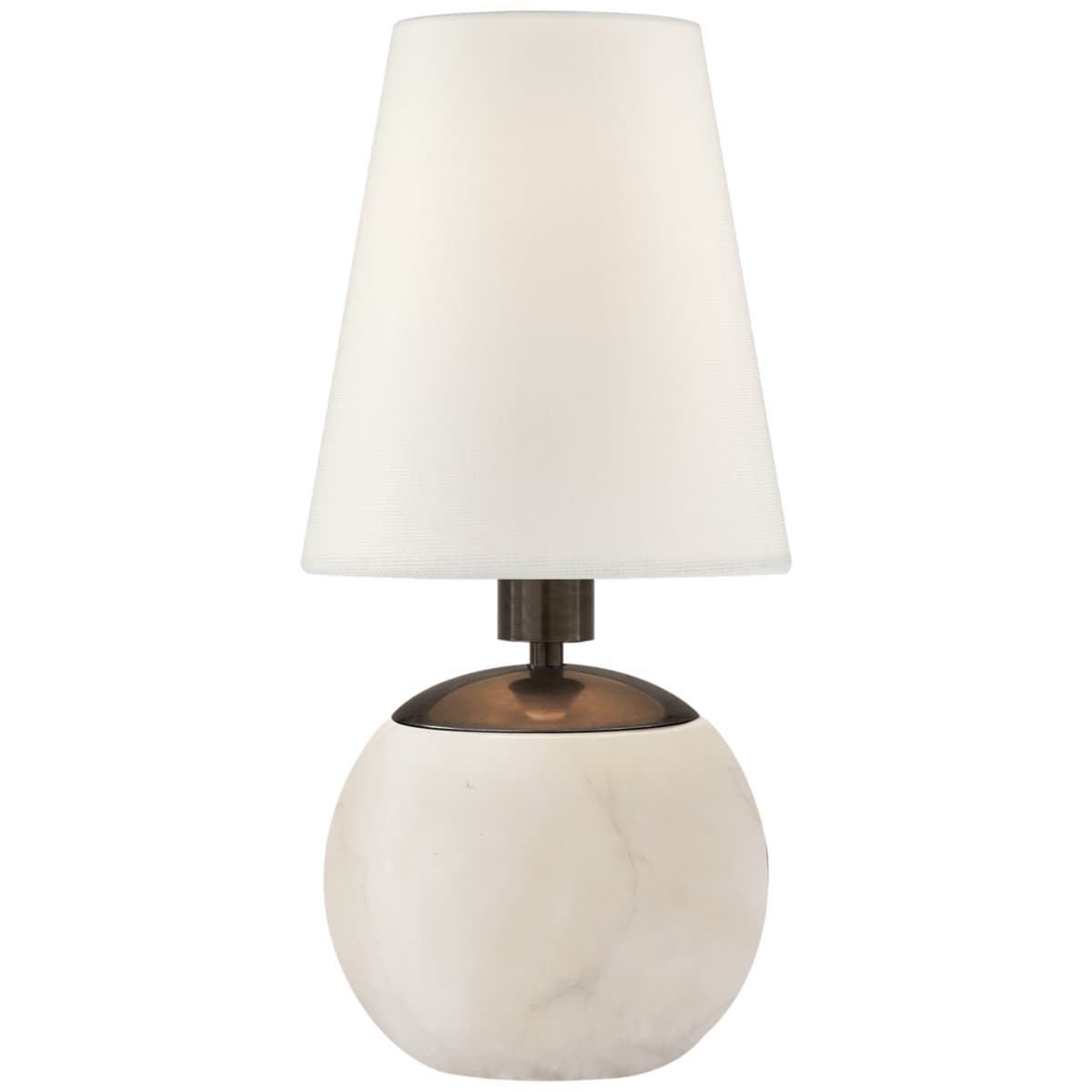 Visual Comfort Signature | Tiny Terri Table Lamp — Alabaster, Linen