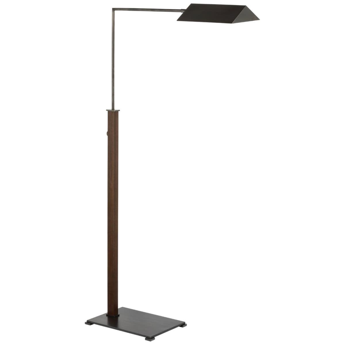 Visual Comfort Signature | Copse Pharmacy Floor Lamp — Bronze with Dark Walnut