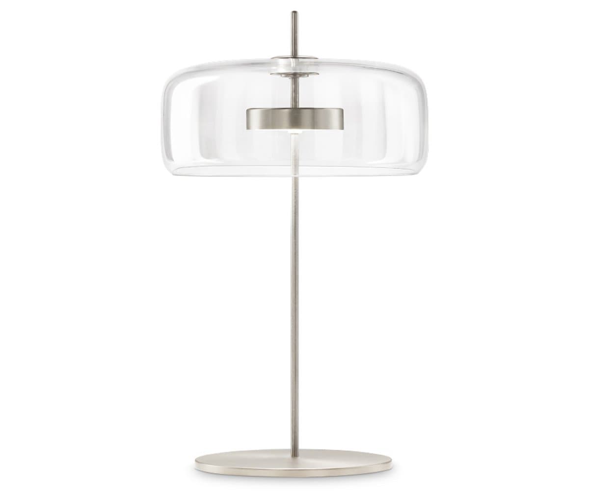 Vistosi | Jube LED Table Lamp — Crystal Transparent, Matte Gold - alternate view