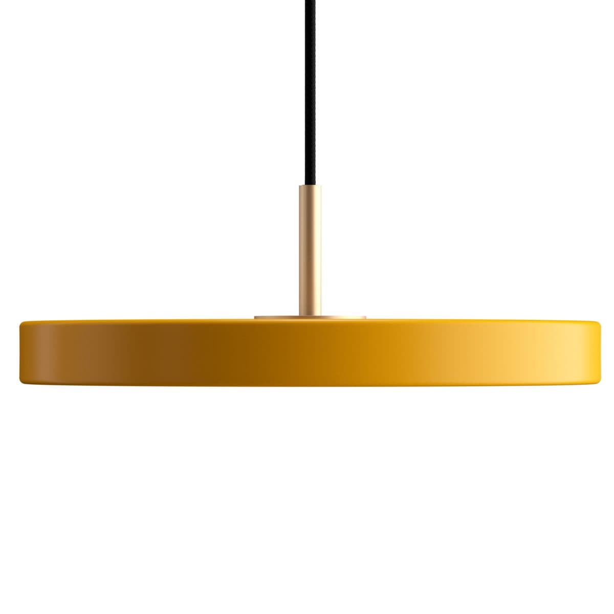 Umage Asteria Led Pendant — Saffron Yellow, Brass, Mini