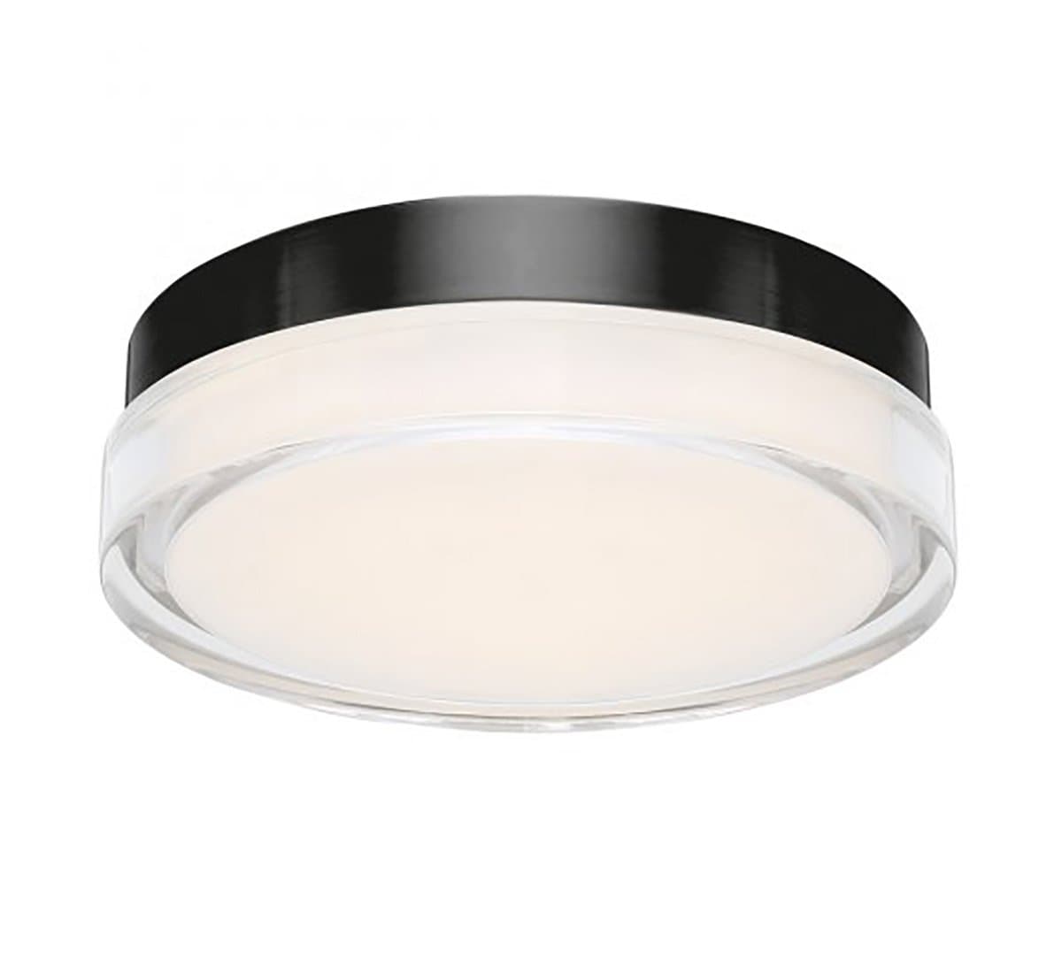 Huxe | Bellaire LED Flushmount — Stainless Steel, 6 Inch - alternate view