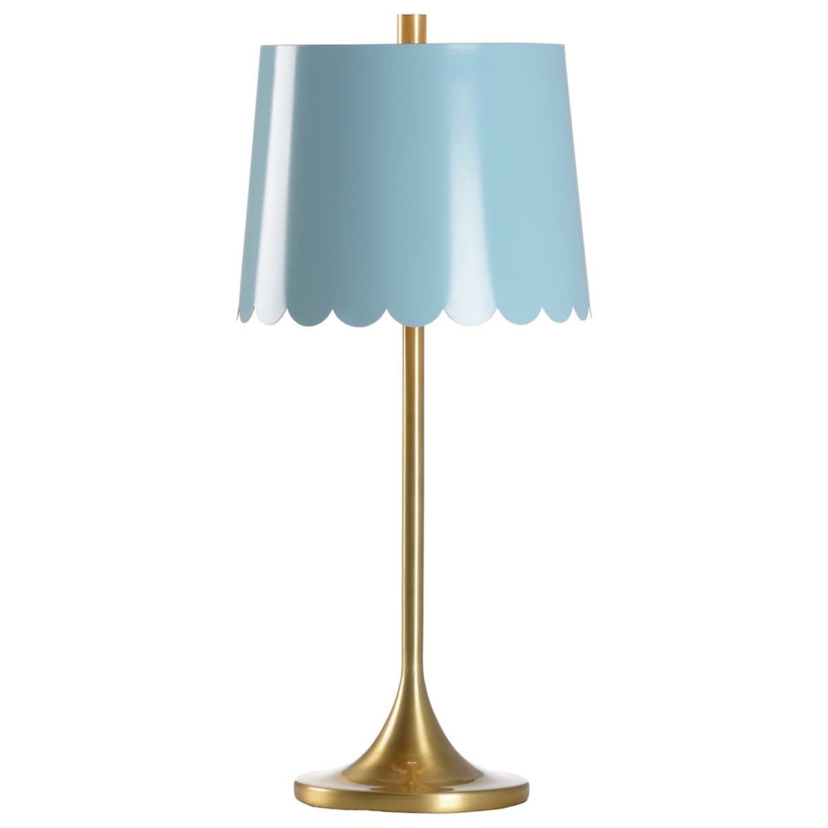 Wildwood | Mirasol Table Lamp — Brushed Brass with Blue Sky