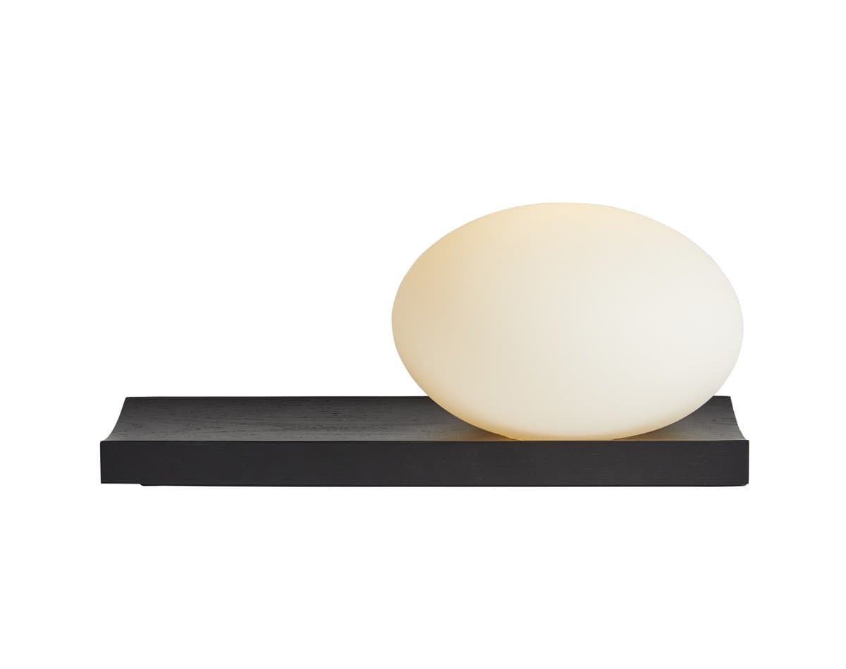 Woud | Dew Rechargeable LED Table Lamp / Wall Sconce — Black Painted Ash
