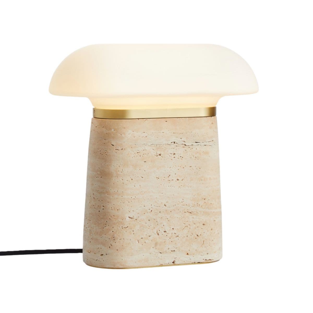 Woud | Nova Table Lamp — Ivory Travertine