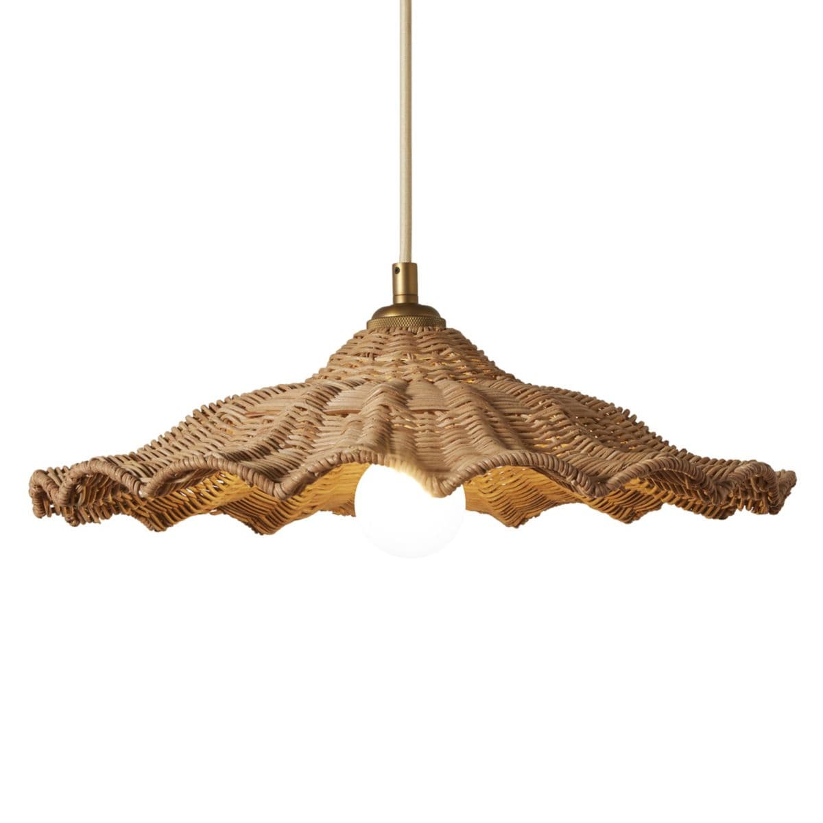 Woven Savannah Pendant — Natural, 16.5 Inch