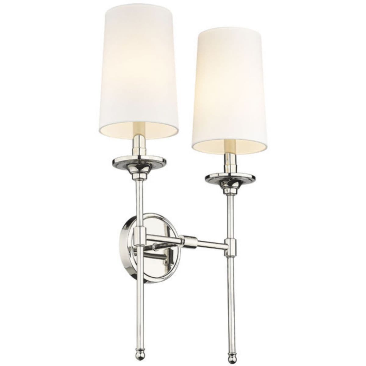 Alder & Ore Jones 2-Light Wall Sconce — Polished Nickel