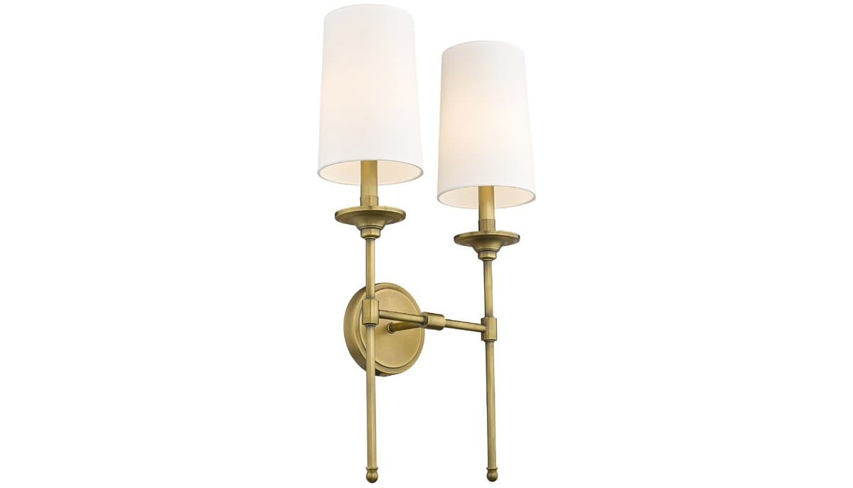 Alder & Ore | Jones 2-Light Wall Sconce — Rubbed Brass