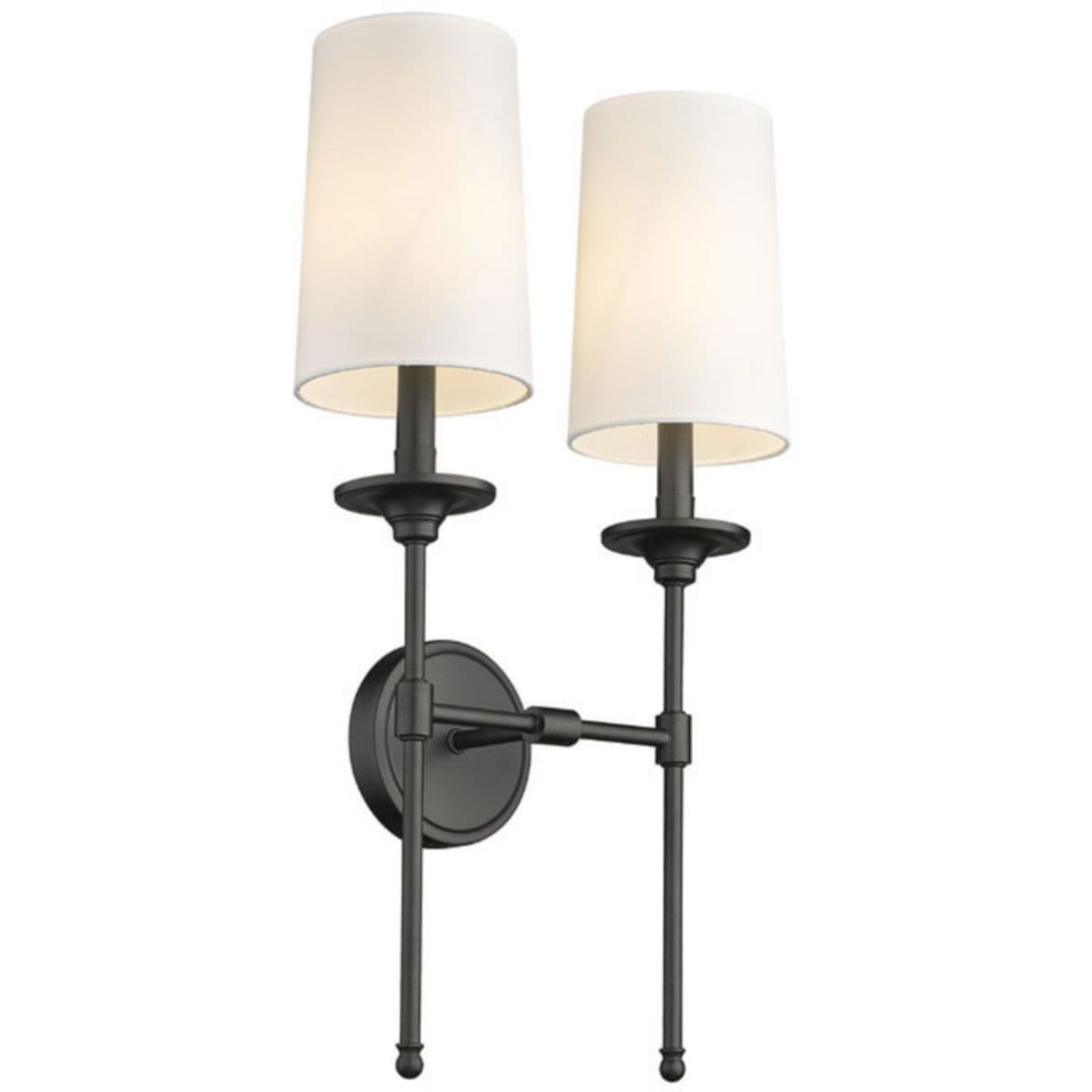 Alder & Ore | Jones 2-Light Wall Sconce — Matte Black