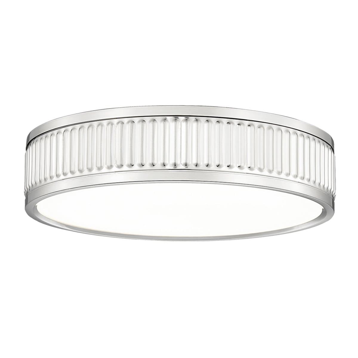 Huxe | Greer LED Flushmount — Brushed Nickel, Small