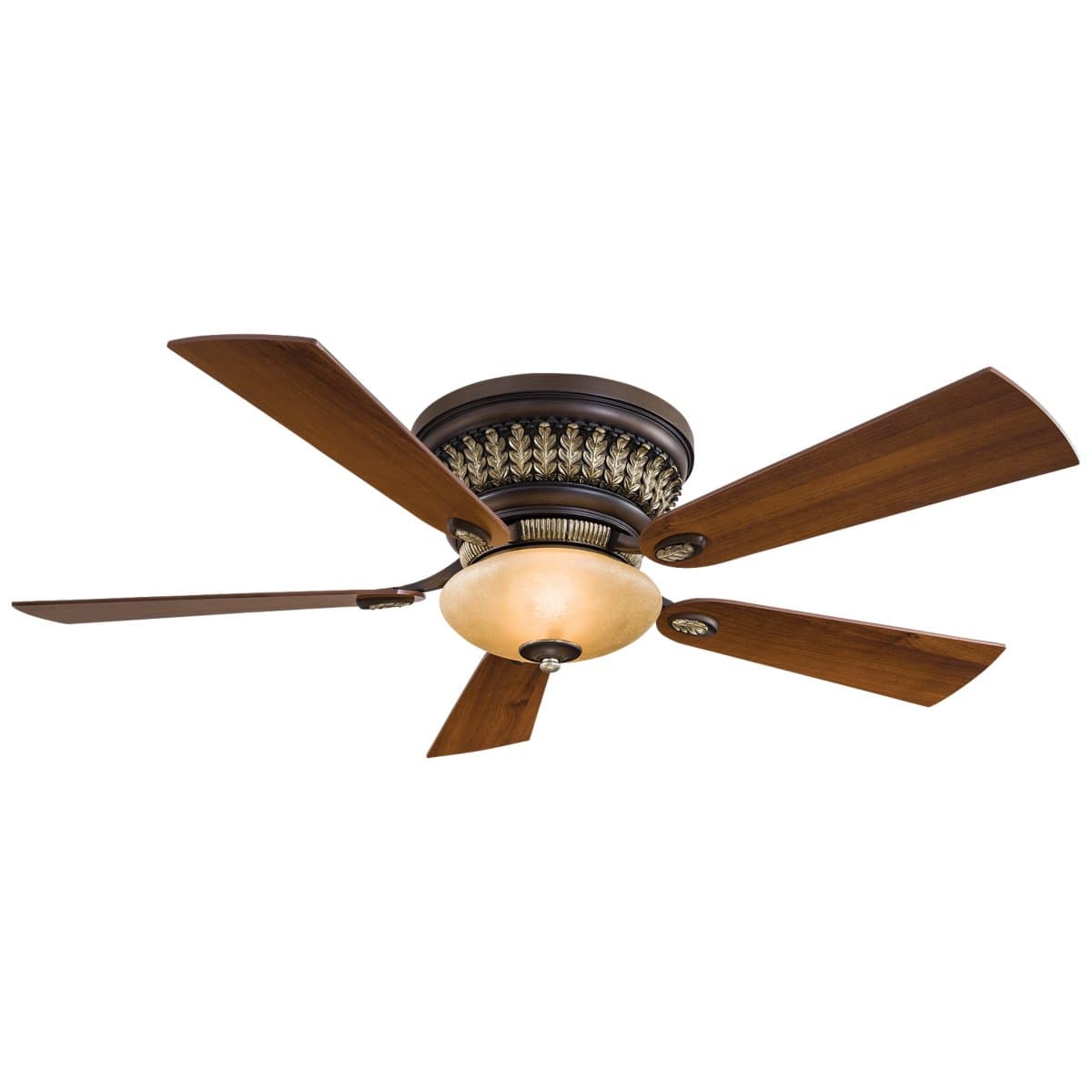 Minka Aire Fans | Calais Hugger Ceiling Fan — Belcaro Walnut with Dark Walnut
