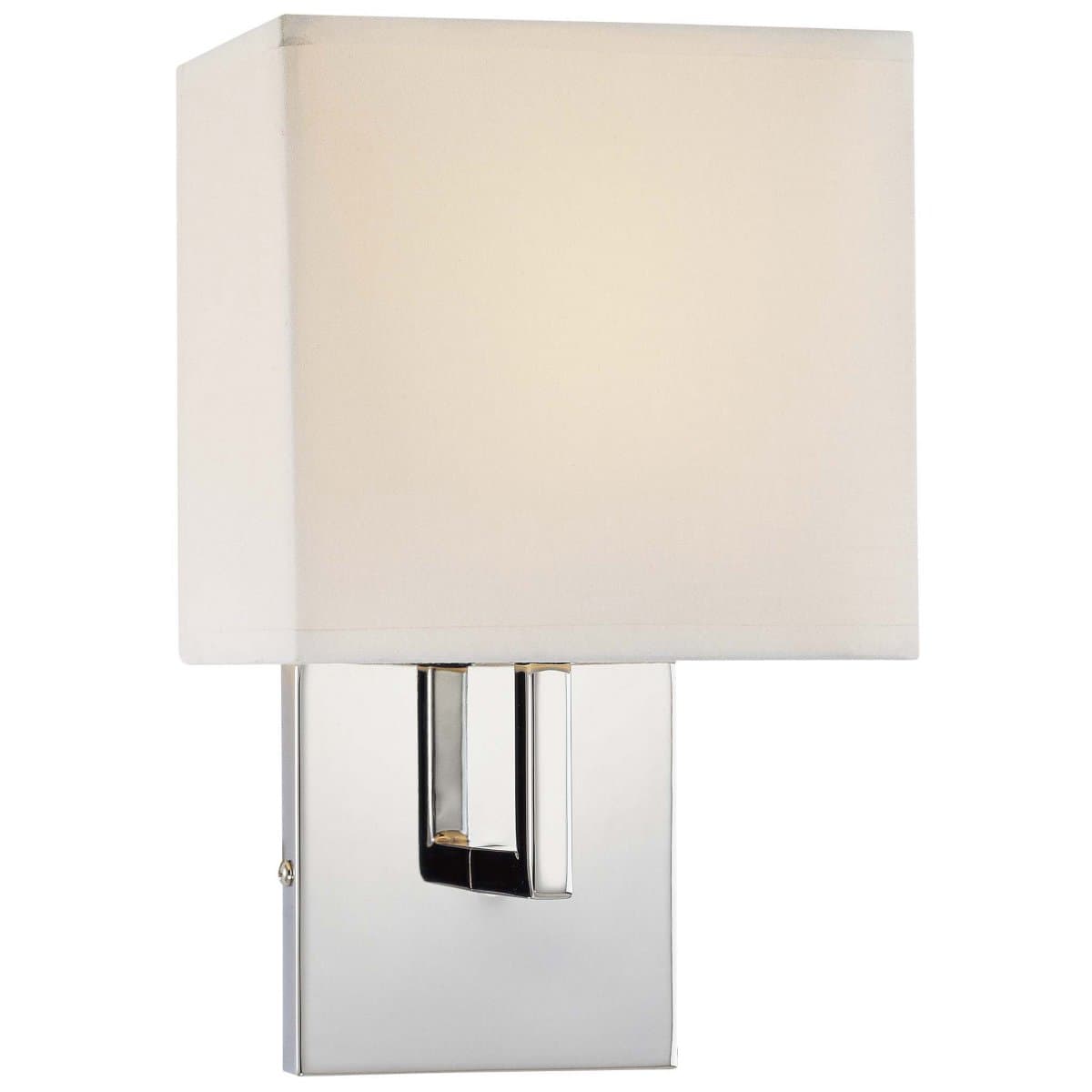 George Kovacs | Fabric Wall Sconce — Chrome with White