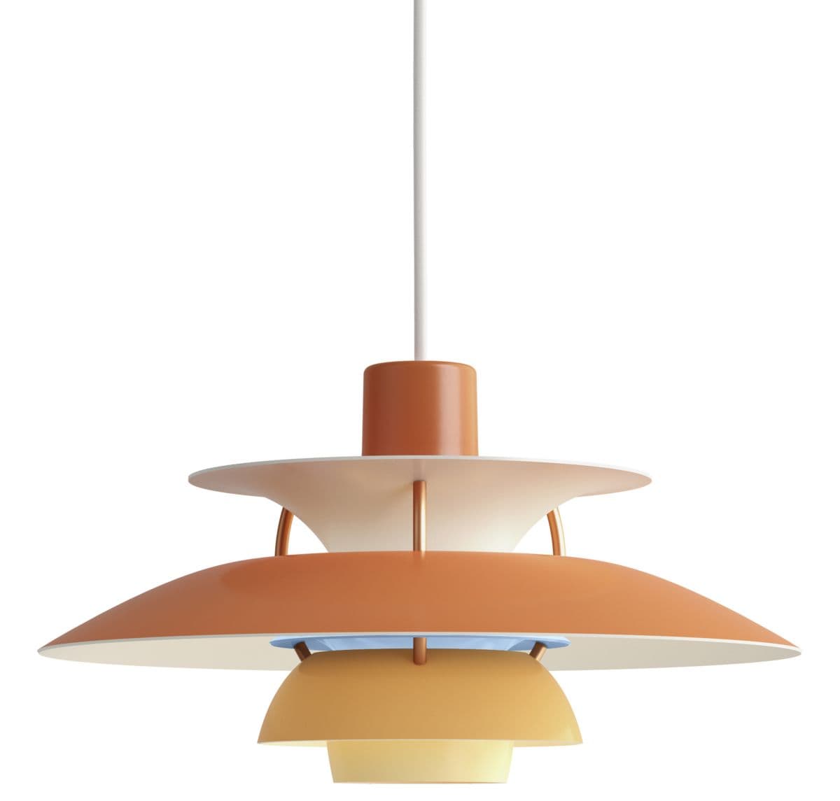 Louis Poulsen Ph 5 Pendant Light — Hues of Orange, Mini