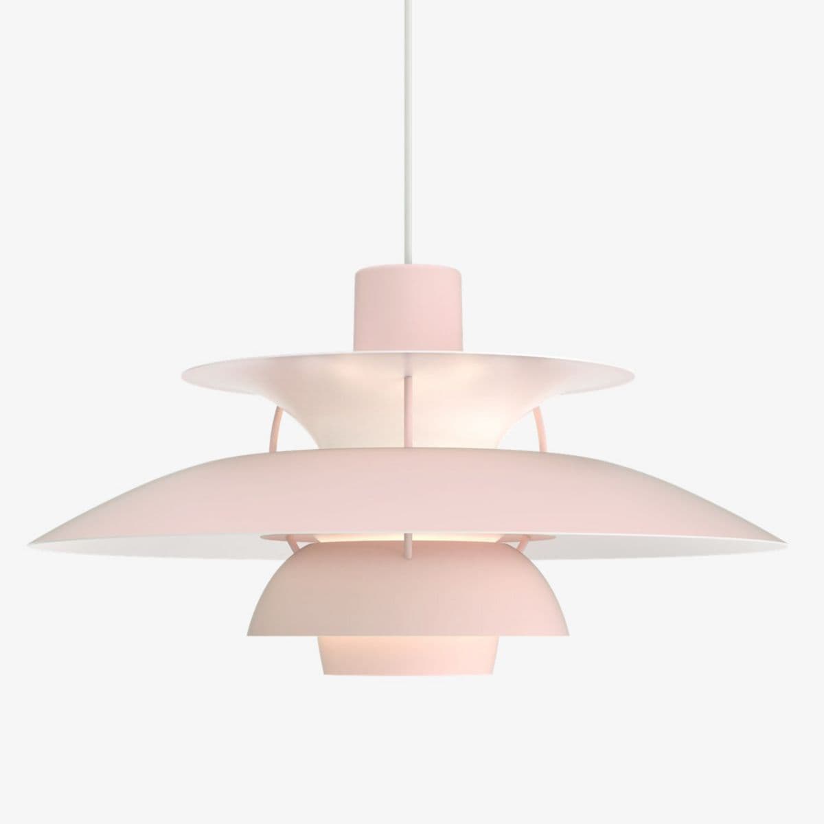 Louis Poulsen Ph 5 Pendant Light — Monochrome Pale Rose, Standard