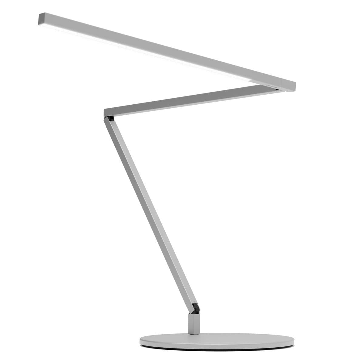 Koncept Koncept Z-Bar Led Desk Lamp Gen 4 — Silver, Table Base