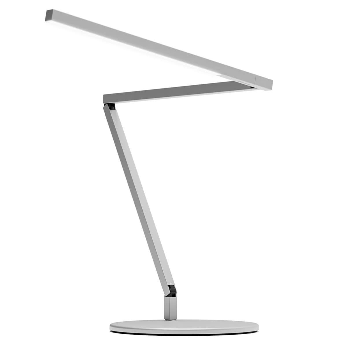 Koncept | Koncept Z-Bar Mini LED Desk Lamp Gen 4 — Silver, Table Base