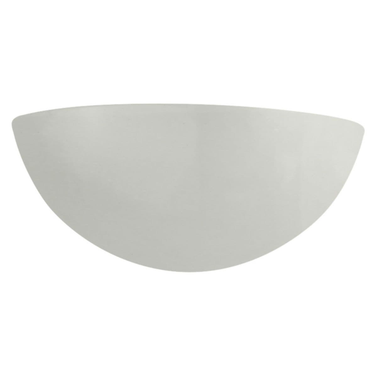 Justice Design Group | Quarter Sphere Wall Sconce — Matte White, Small, Replaceable Bulb