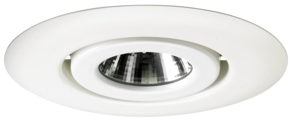 Juno | 4" MR16 Flush Gimbal Ring Trim — White