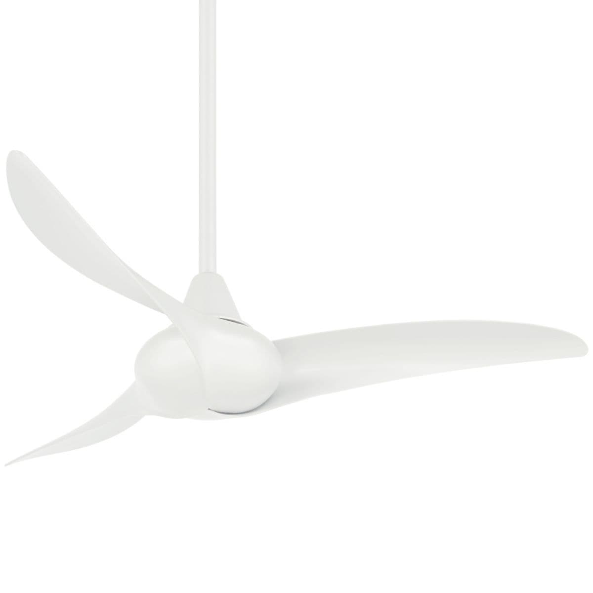 Minka Aire Fans | Wave Ceiling Fan — White with White Blades, 44 Inch