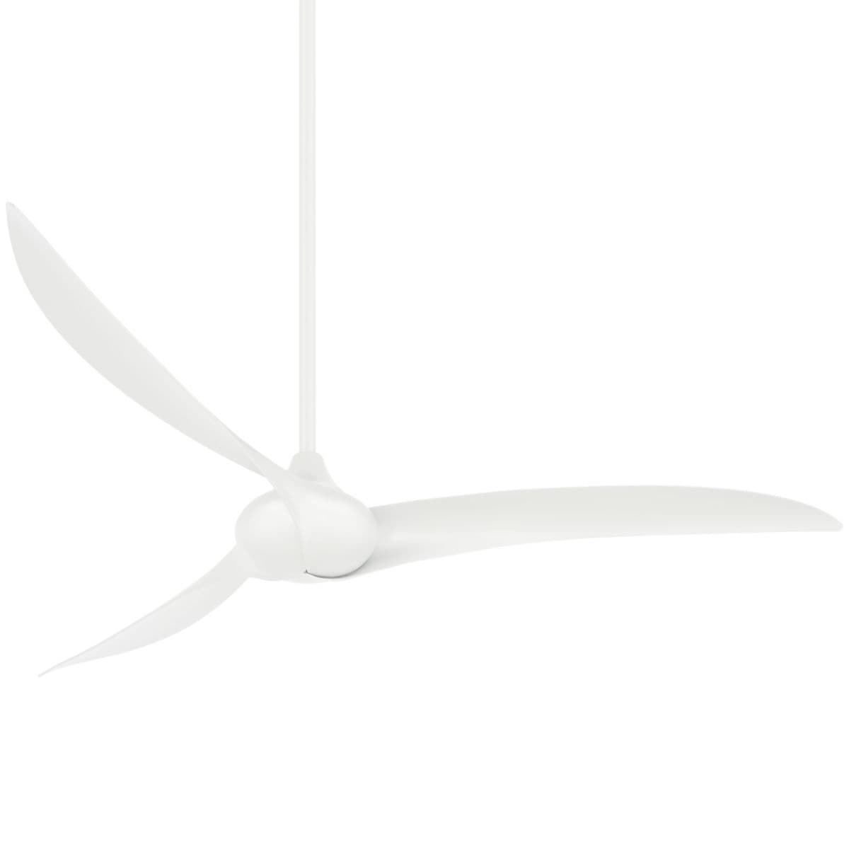 Minka Aire Fans | Wave Ceiling Fan — White with White Blades, 65 Inch