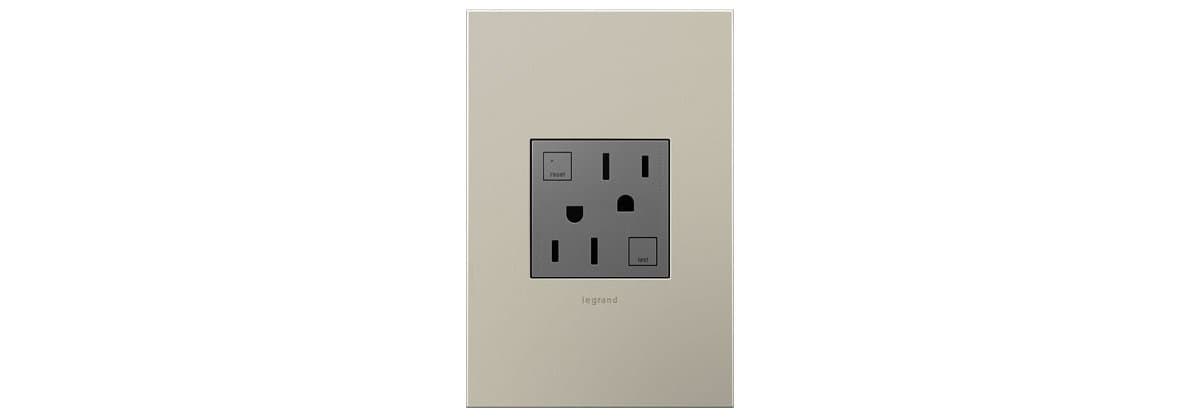 Legrand Adorne | Tamper-Resistant 20A GFCI Outlet — Magnesium