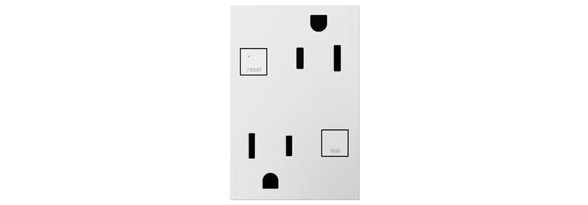 Legrand Adorne | Tamper-Resistant 3-Module GFCI Outlet — White