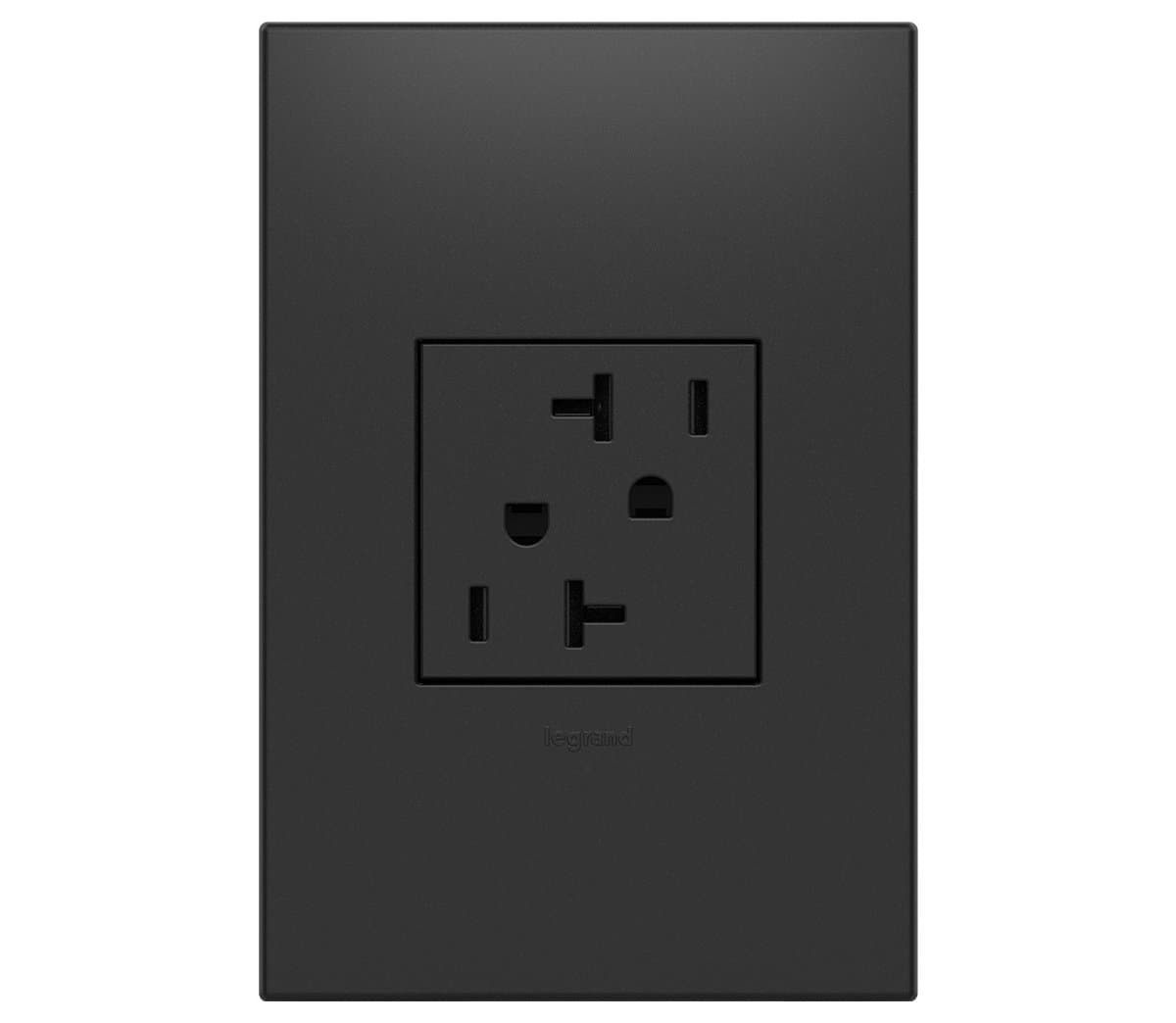 Legrand Adorne | adorne Tamper Resistant Outlet, 2-Module — Graphite