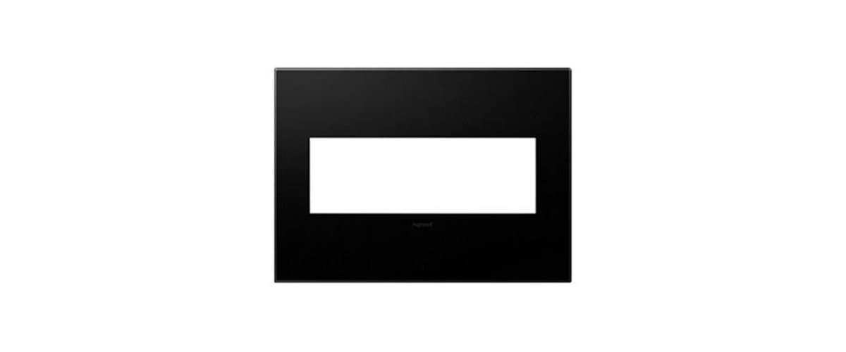 Legrand Adorne | adorne Plastics Metallic Wall Plates — Graphite, 3-Gang