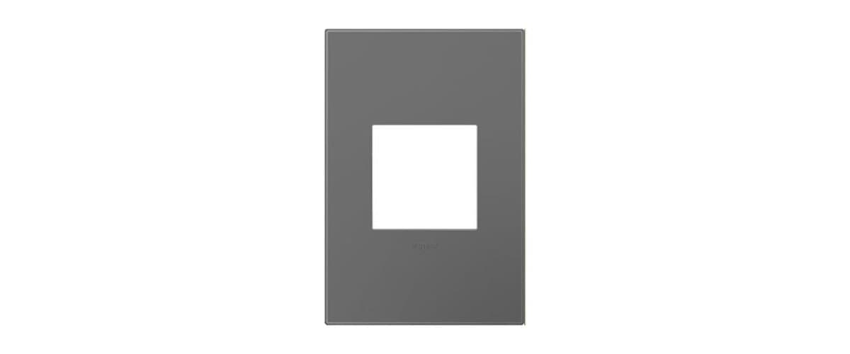 Legrand Adorne | adorne Plastics Metallic Wall Plates — Magnesium, 1-Gang