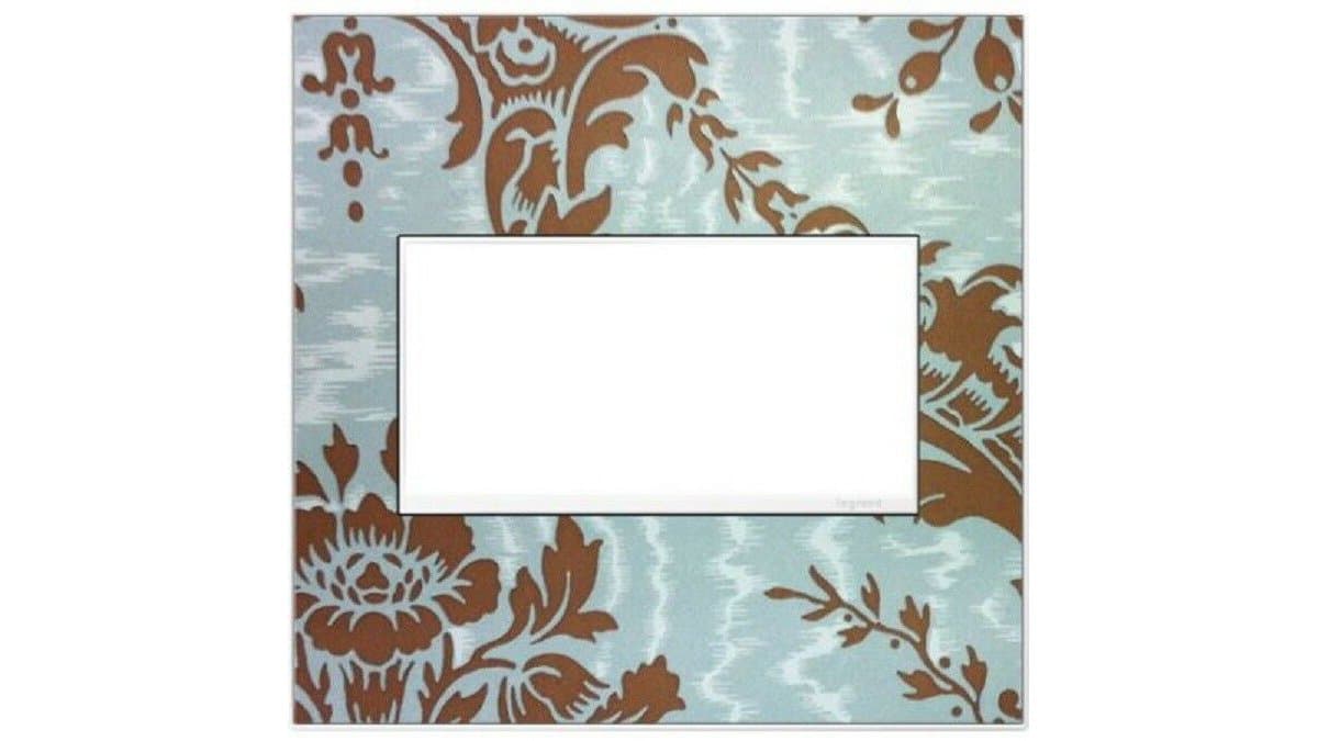 Legrand Adorne | adorne Real Materials Custom Wall Plates — 2-Gang, Custom with White