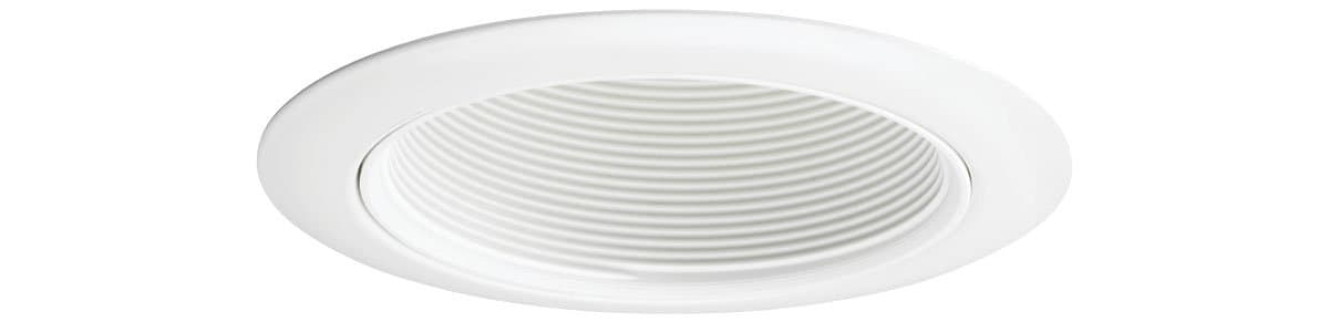 Juno | 4" Baffle Trim — White with White