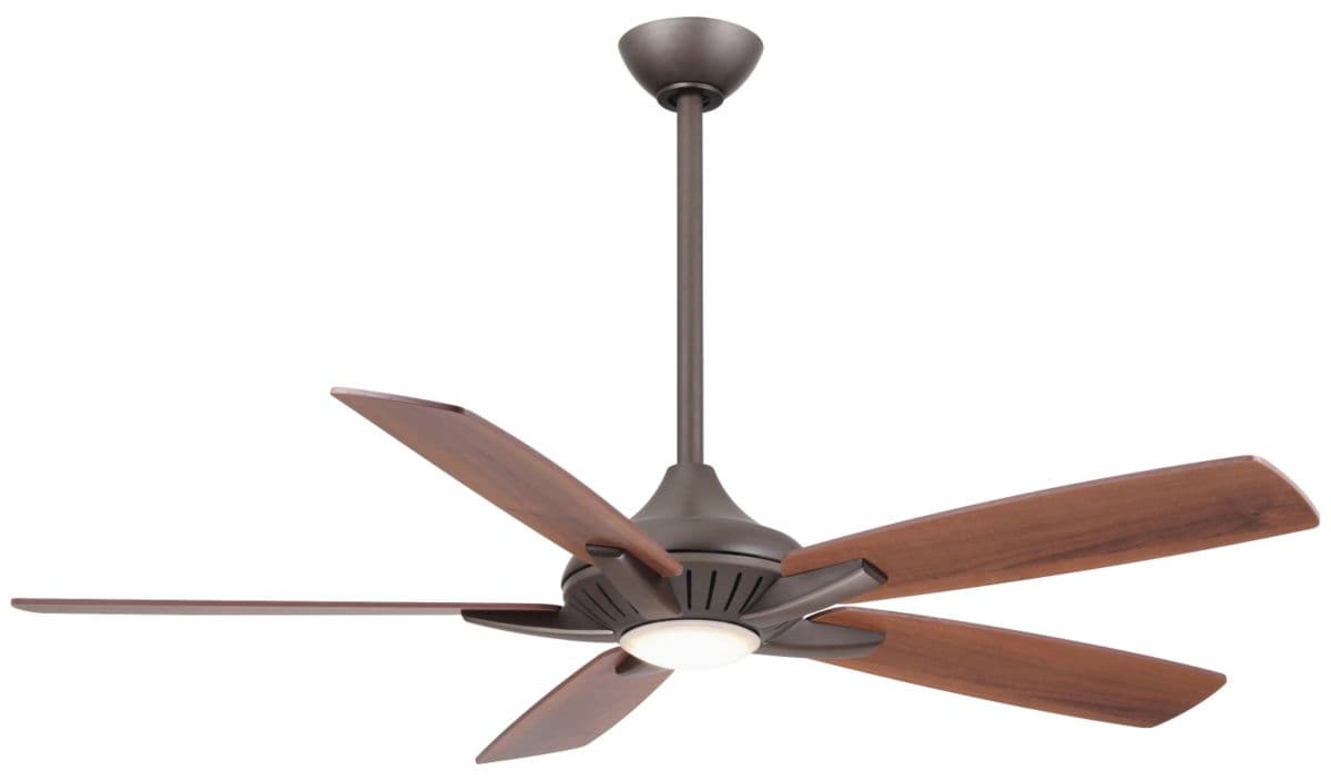 Minka Aire Fans Dyno Led Ceiling Fan — Oil Rubbed Bronze with Medium Maple and Dark Walnut
