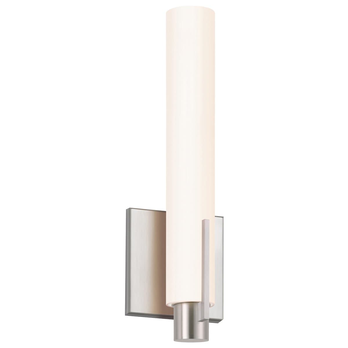 SONNEMAN Lighting | Tubo Slim LED Wall Sconce — Satin Nickel, Spine Trim, Small