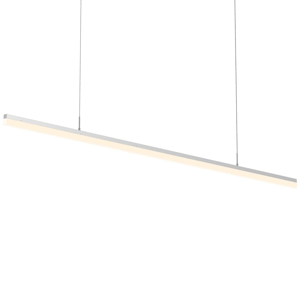 Sonneman Lighting Stiletto Led Linear Suspension — Bright Satin Aluminum, 72 Inch, 120 Inch