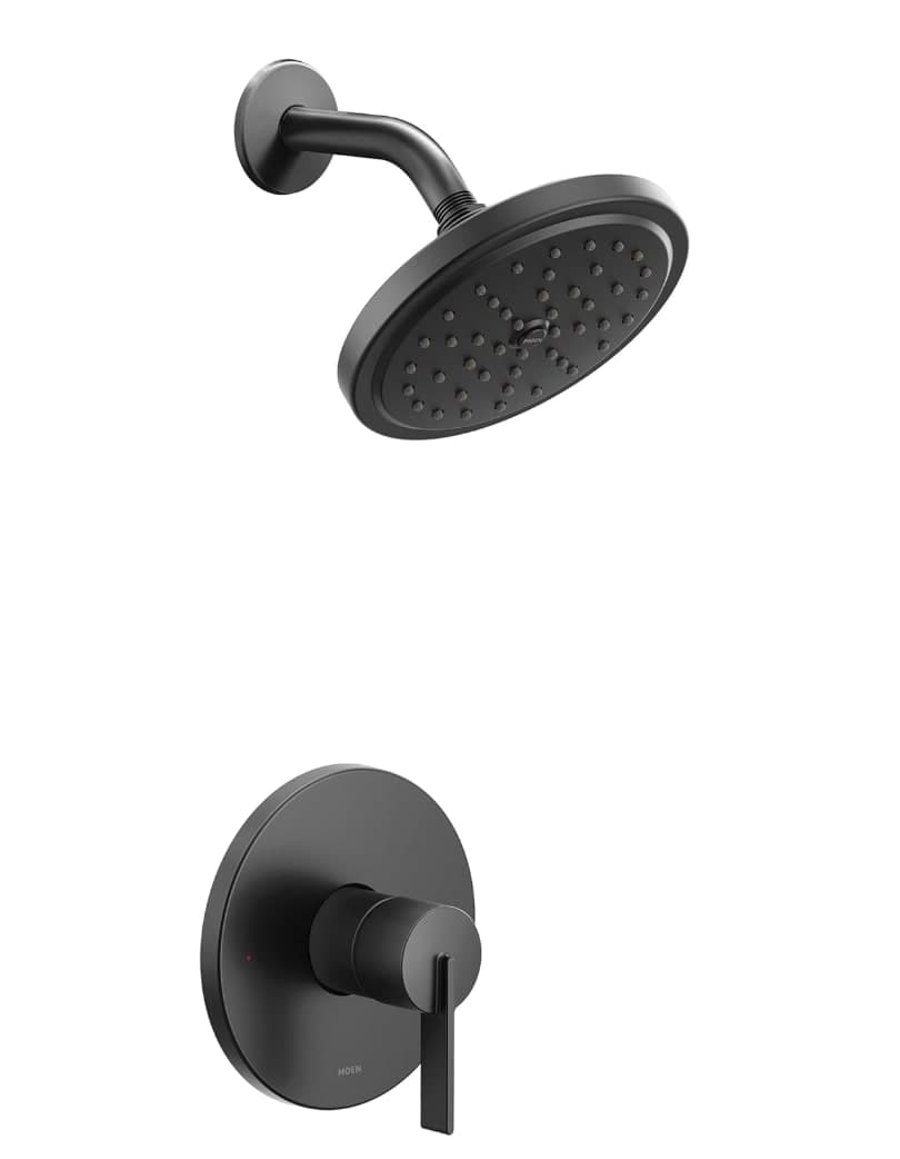 Moen CIA Collection M-CORE 2-Series 1-Handle Shower Trim Kit in Matte Black