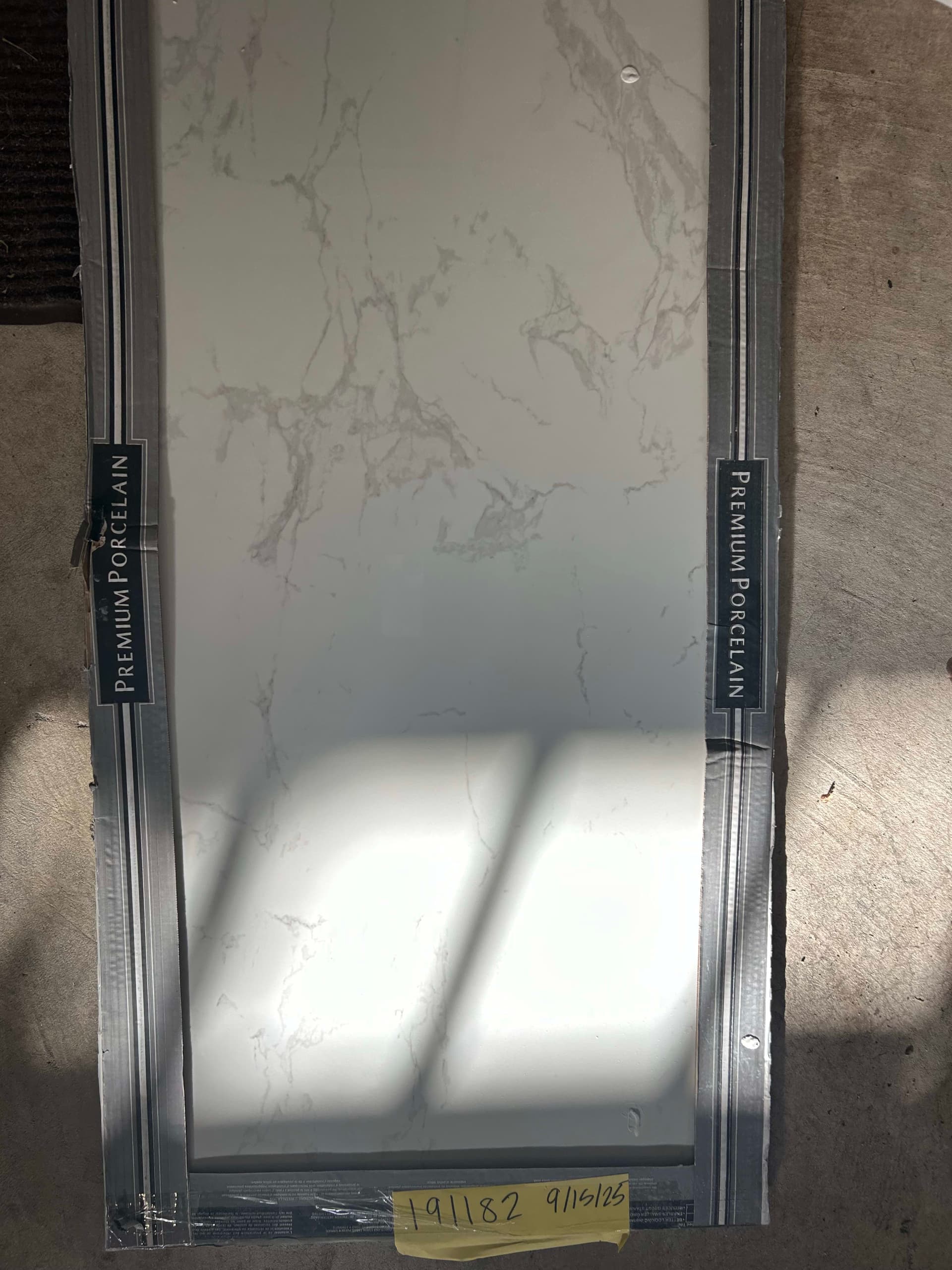 MSI Paraia Carrara 24x48 polished porcelain tile in white marble-look finish