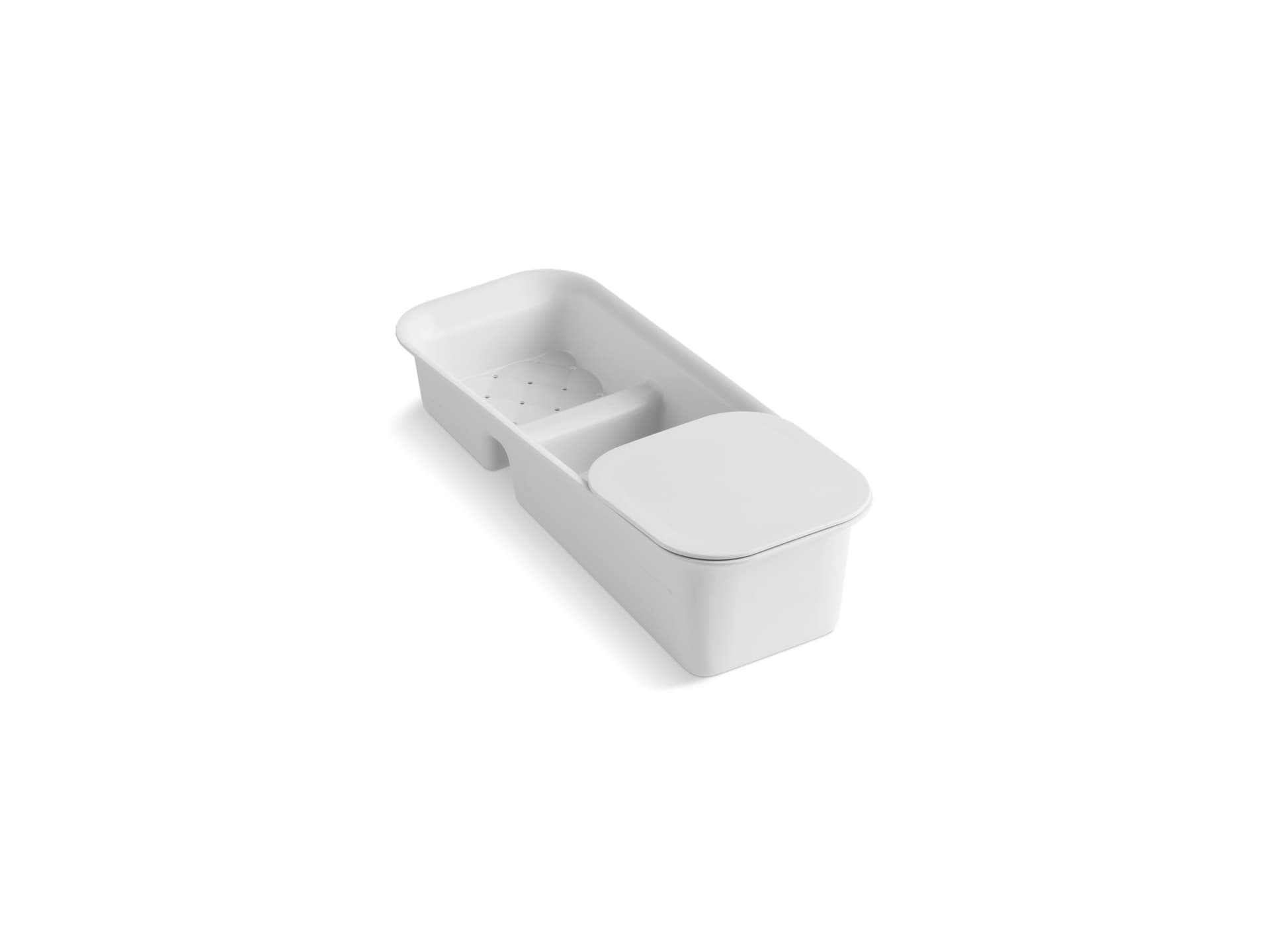 Kohler | Riverby Rinsing Colander with Cutting Board – White