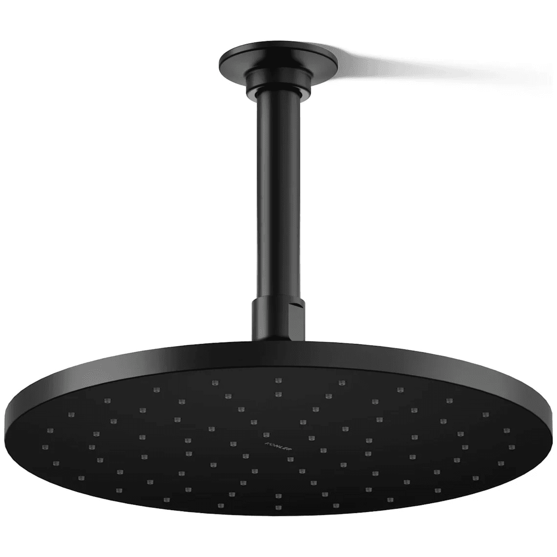 Kohler 10" Contemporary Round Rain Showerhead in Matte Black solid-brass construction