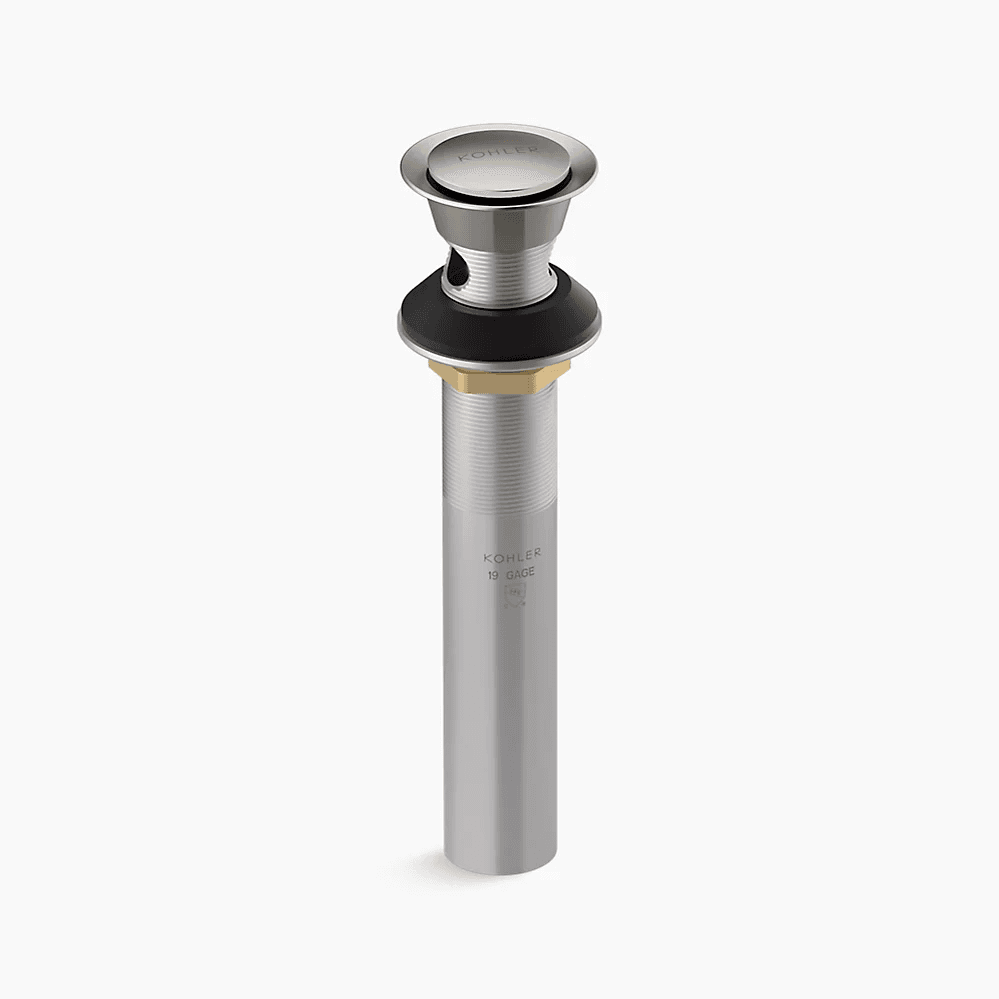 Kohler | Clicker Drain with Overflow in Vibrant Brushed Nickel