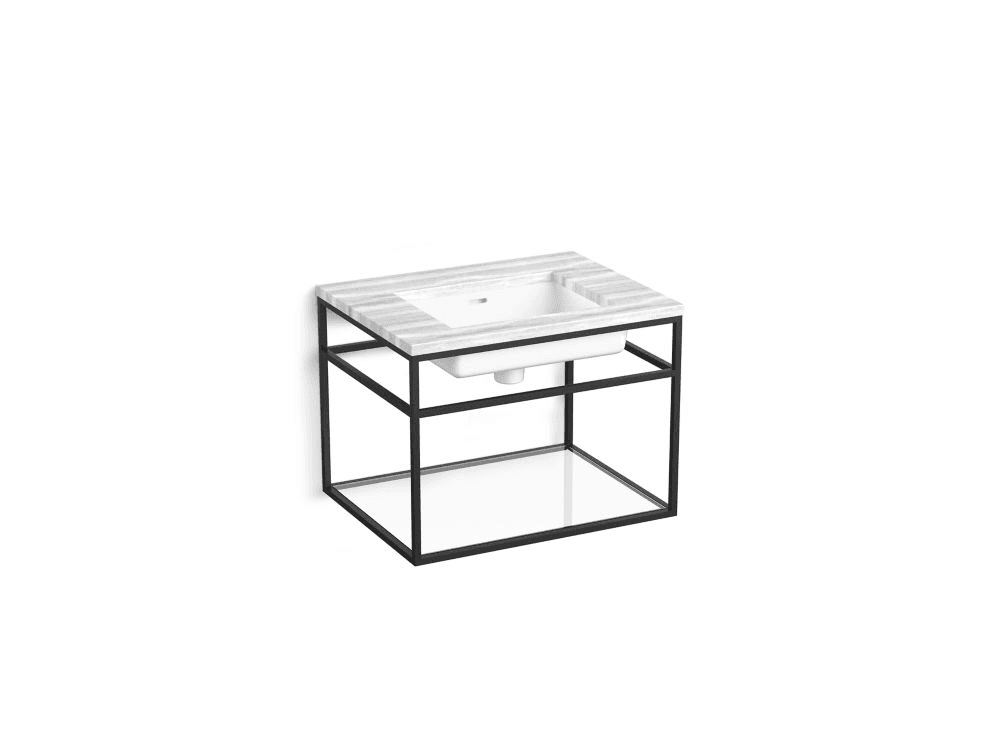 Kallista | Grid Wall-Hung Console, Table Top, Sink and Faucet - alternate view