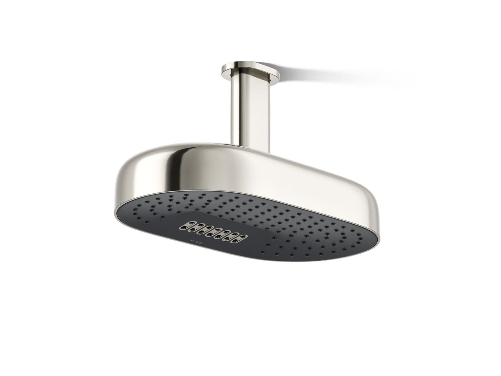 Kohler | Statement Oblong 14-inch Two-Function Rainhead – Vibrant Polished Nickel