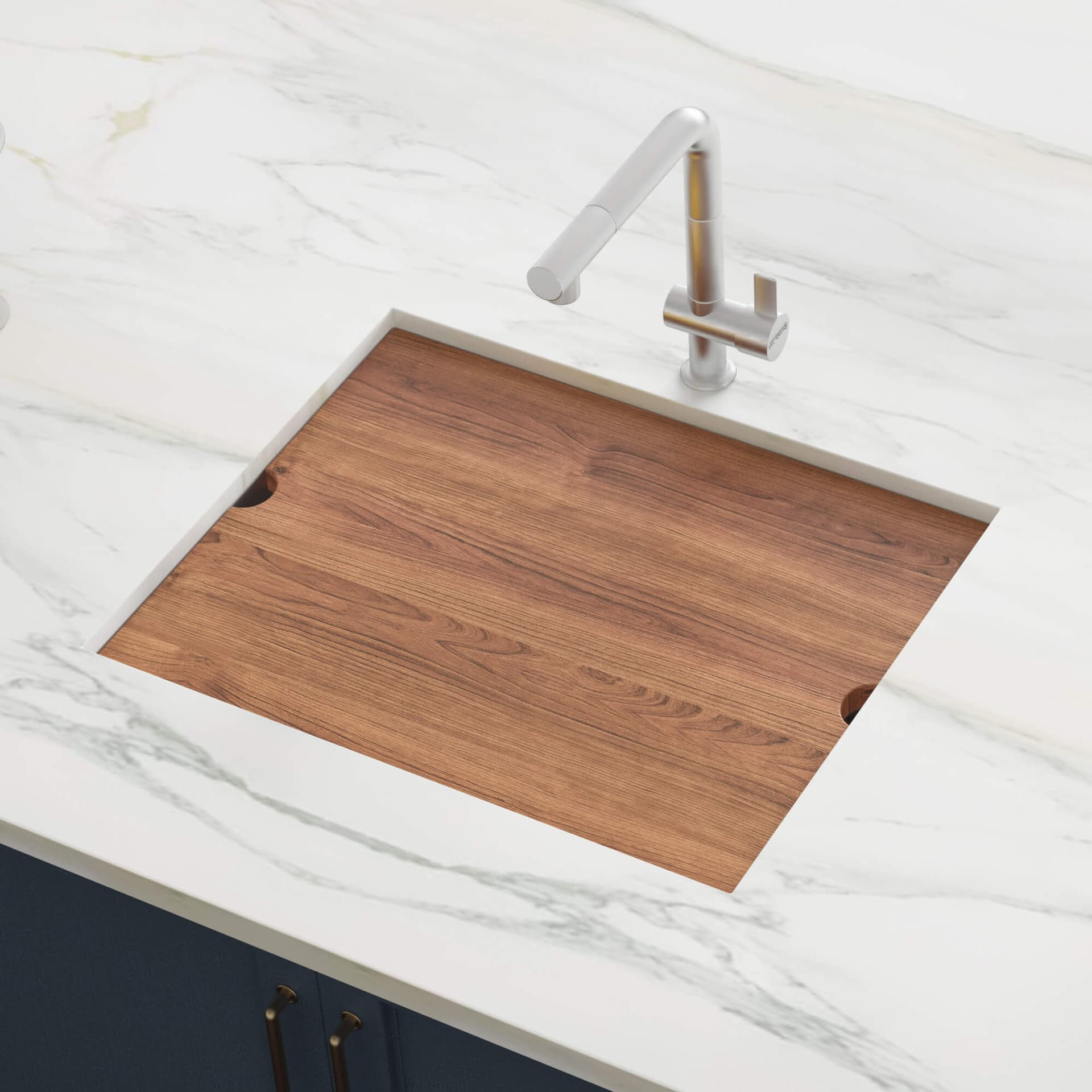 Ruvati Roma 21" Undermount 16 Gauge Stainless Steel Workstation Bar Sink with Cutting Board