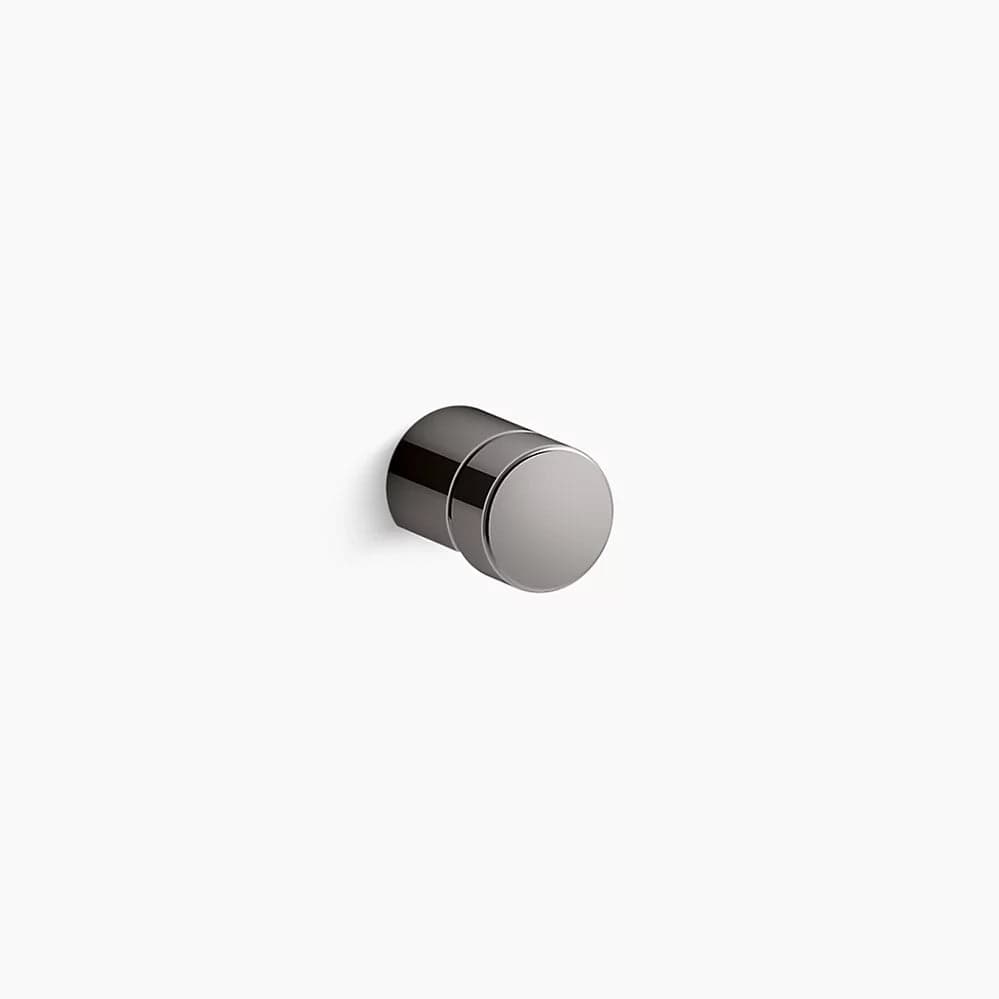 Kohler Composed Drawer Knob in Vibrant Titanium, 3/4 inch diameter