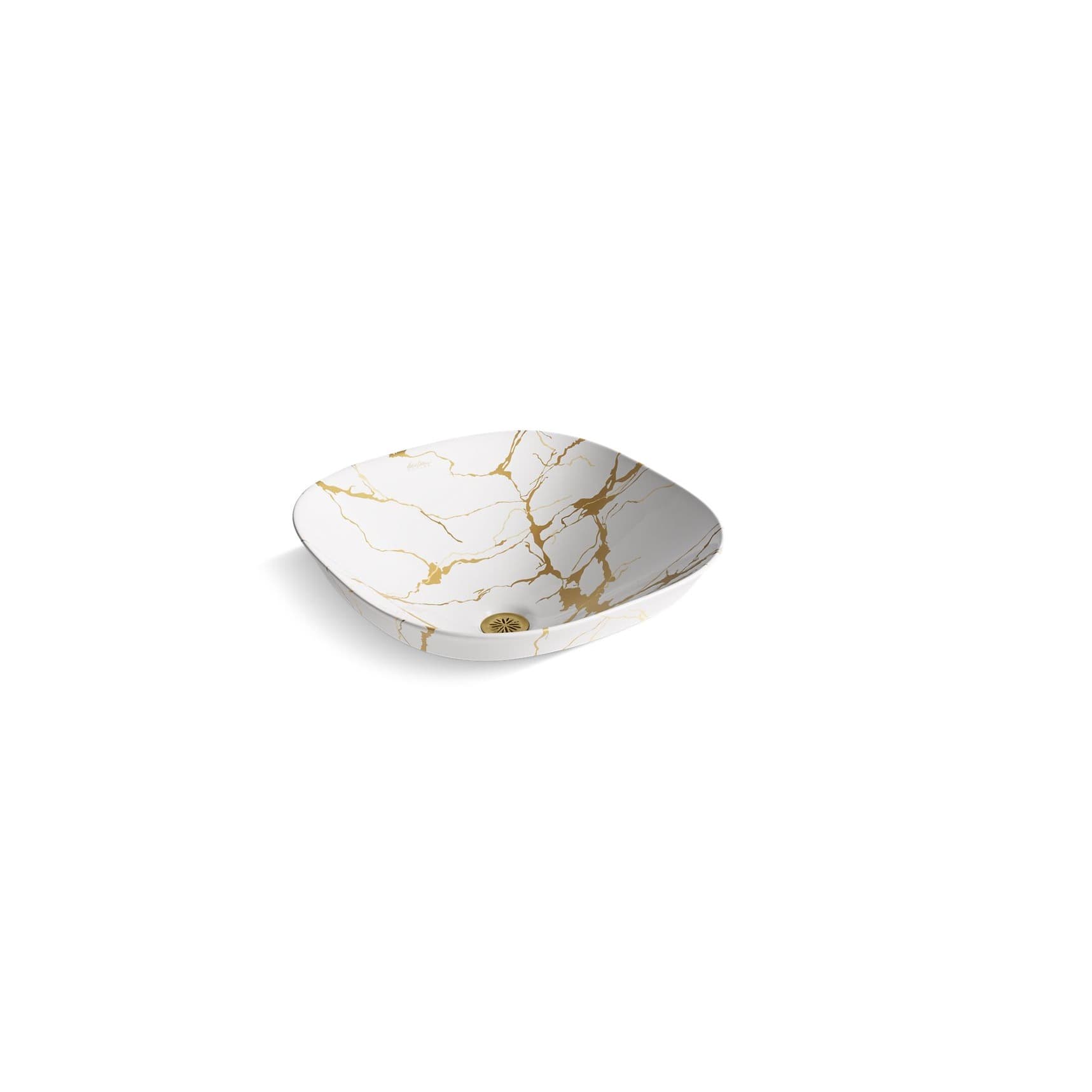 Kohler | Aureus 16-3/4" Square Fireclay Vessel Bathroom Sink – White